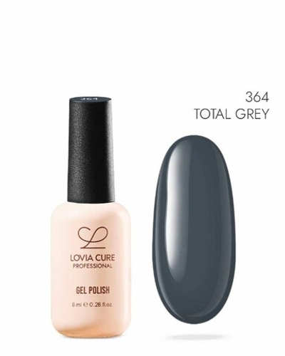 Lovia Cure Гель-лак Total Grey 364, 8 мл