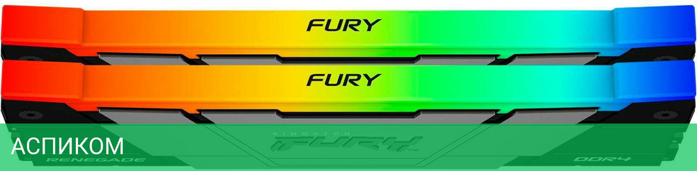 Оперативная память Kingston Fury Renegade RGB 2x16GB DDR4 PC4-28800 (KF436C16RB12AK2/32)