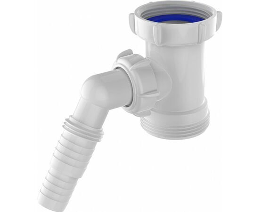 Тройник "Aquant" с отводом к стиральной или посудомоечной машине, 1.1/2"х 1.1/2". NM112-200-MR