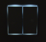 Переключатель 2х-клавишный с подсветкой 10A 250В белый Inspiria Legrand