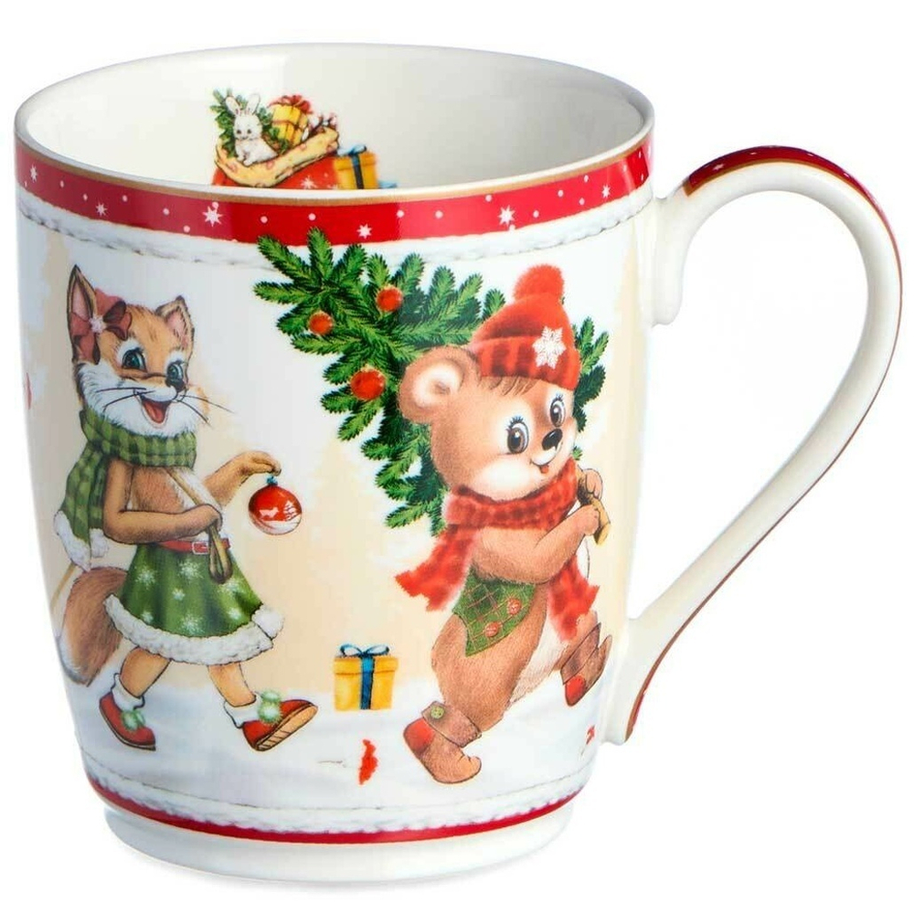 Кружка 300мл С Новым годом!, красная, 760-780-1