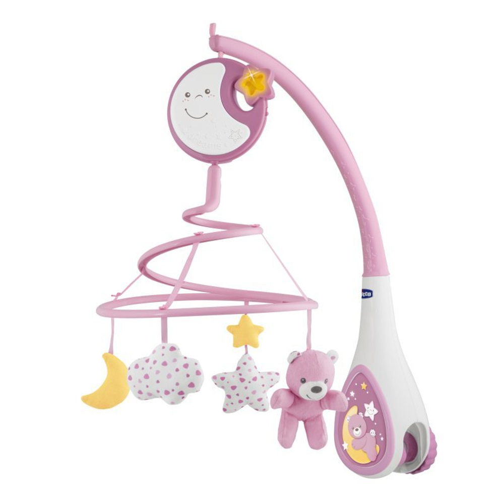 Детская кроватка-карусель Chicco First Dreams Next2Dreams 3 в 1 Розовый 76271