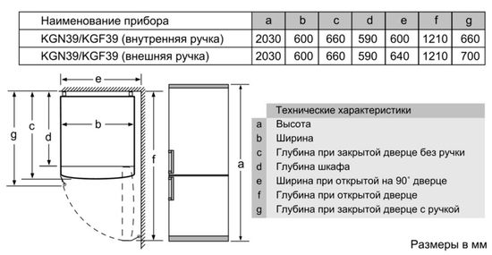 Холодильник Bosch KGN39VK2AR