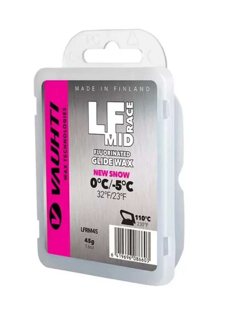 Низкофтористый парафин VAUHTI LF RACE MID 45 гр.