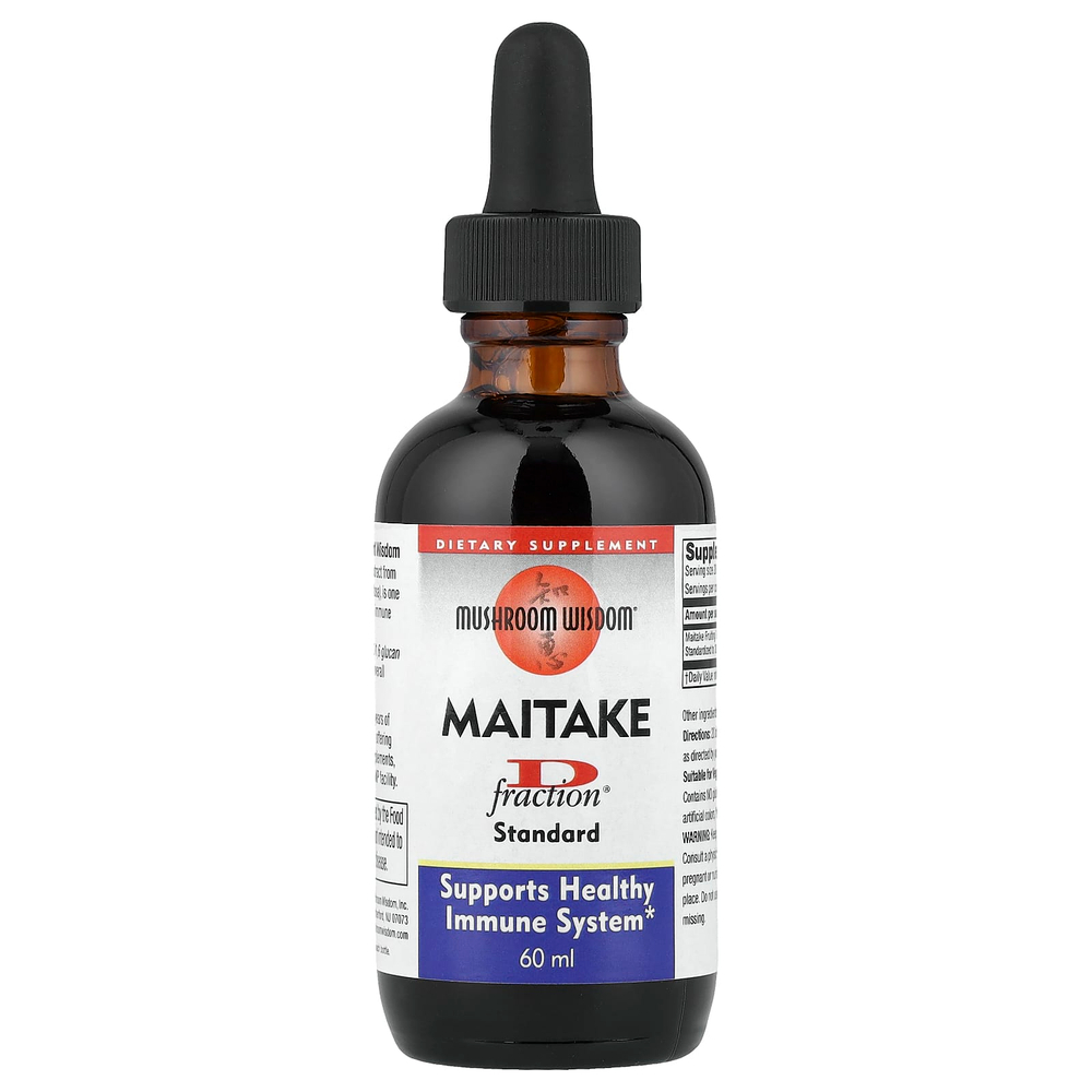 Mushroom Wisdom, Maiake D Fraction®, нормальный вкус, 60 мл