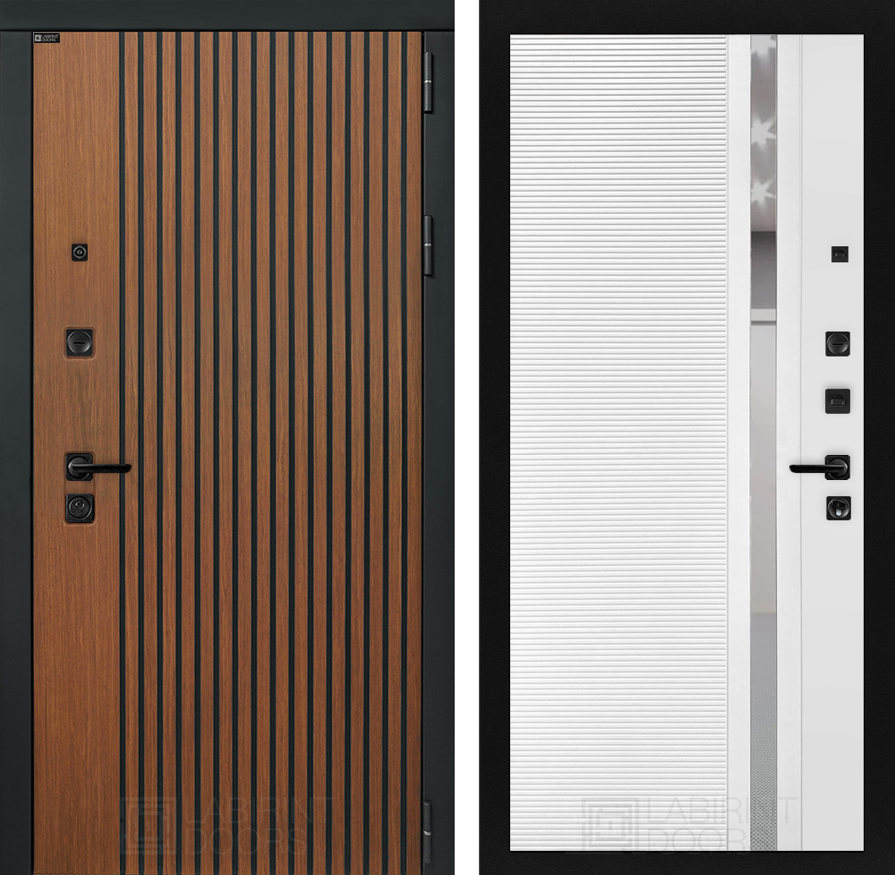 Шторм 31 белый софт ,зеркальное тонированное стекло