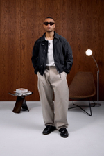 Куртка Nothomme Blue Monte Bent Knife Sleeve Workwear Turn-down Collar Jacket "Black Moonlit Night"