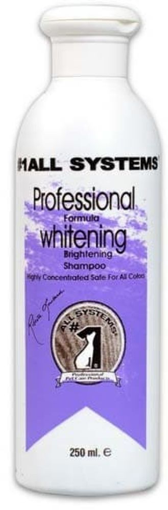 1 All Systems Whitening Shampoo шампунь отбеливающий для яркости окраса 250 мл
