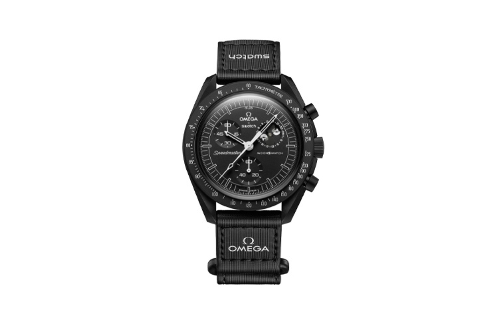 SWATCH Men 42mm Black Watch SO33B700