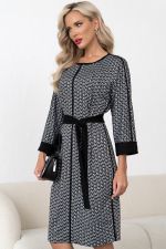 Платье Алана (черный/белый) Р11-1231/3 Nikol