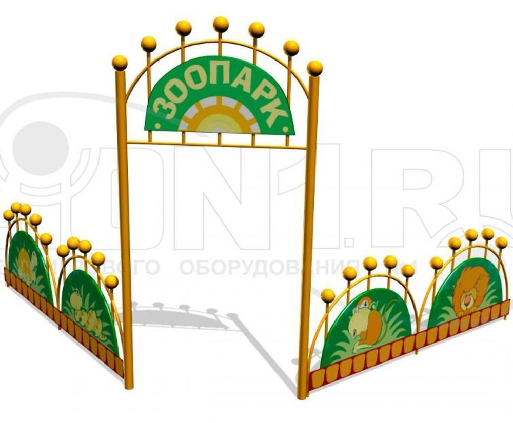 Входная группа Зоопарк для детских площадок