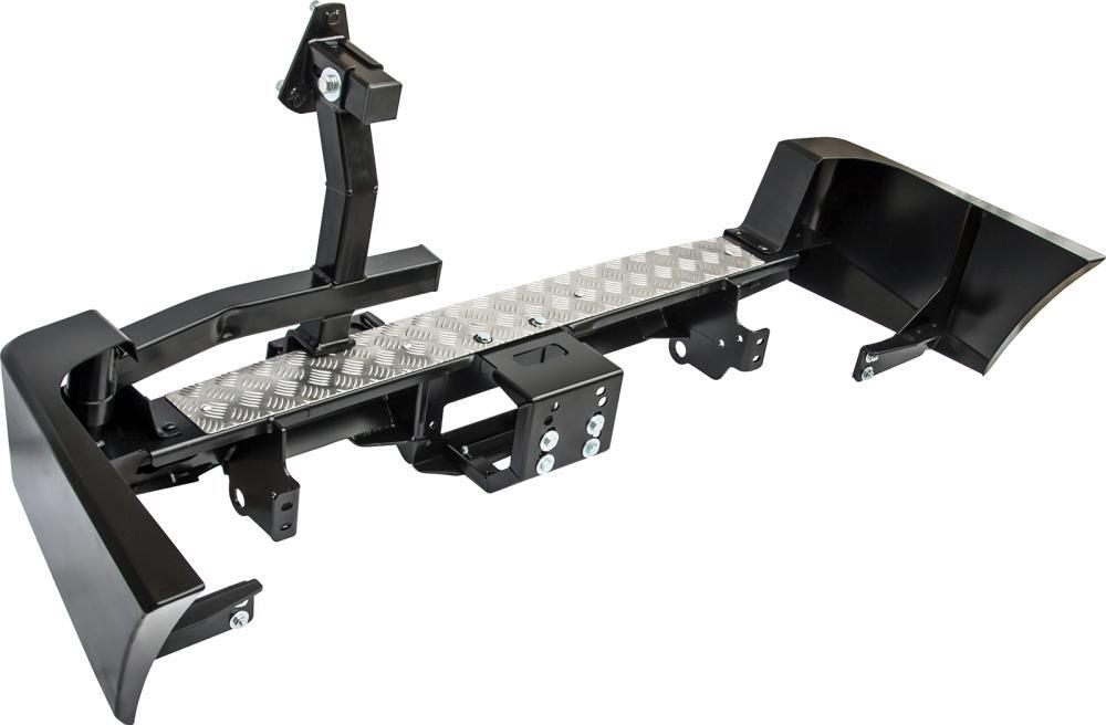 Бампер силовой задний УАЗ Патриот (2005-2014) с площадкой под лебедку и калиткой, лифт 65 мм РИФ