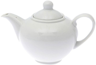 Чайник фарф завар 550мл Удачный Белье 065122