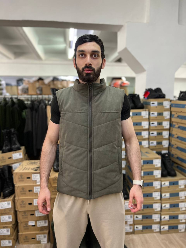 Жилет олива исландия