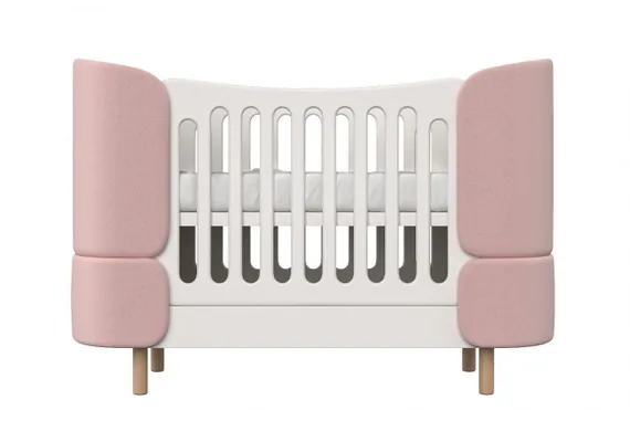 Кровать-трансформер Ellipse Kidi Soft Розовая