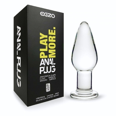Анальная втулка стеклянная Egzo 9,9 см