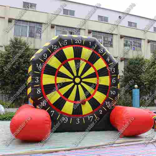 Надувной дартс «Двойной» на подкачке, диаметр 4,5 м, размер 4,5×2,5×4,5 м