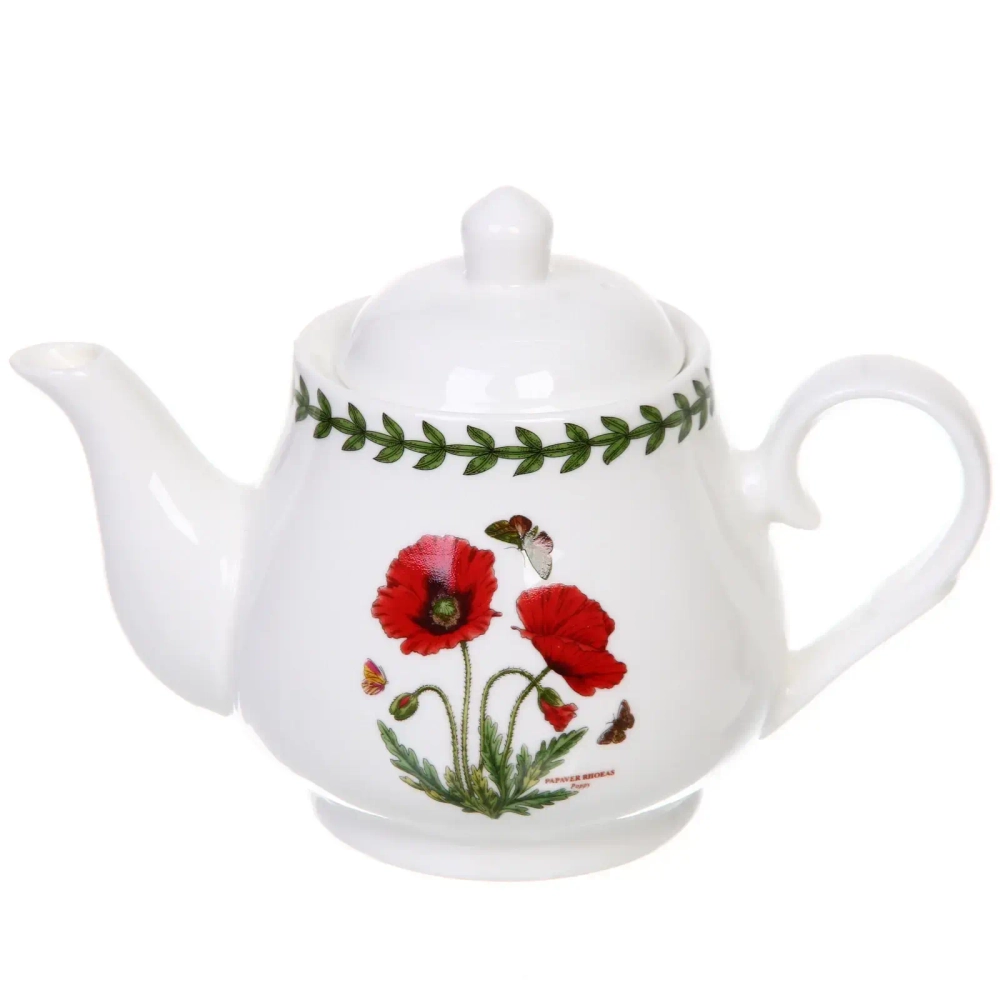 Чайник заварочный керамический 530мл «Цветочная грация», маки