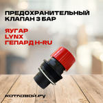 Предохранительный клапан 3 бар PROTHERM для Ягуар, Lynx, Гепард H-RU (0020118190)