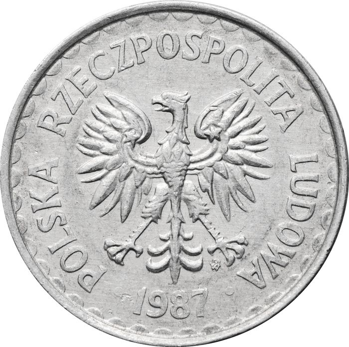 1 злотый 1987 Польша
