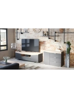 Комод для одежды Графит серый 3 ящика 100х45х79 см