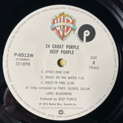 Винтажная виниловая пластинка LP Deep Purple 24 Carat Purple (Japan 1979) (Obi) Smoke On The Water