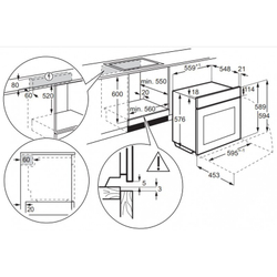 Встраиваемый электрический духовой шкаф Electrolux EOD6P66X