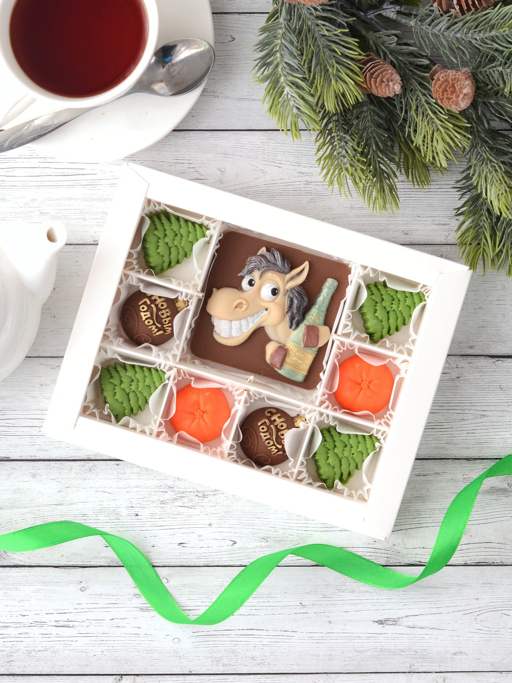 Набор шоколадный "Новогоднее настроение" #3 с символом года 2026