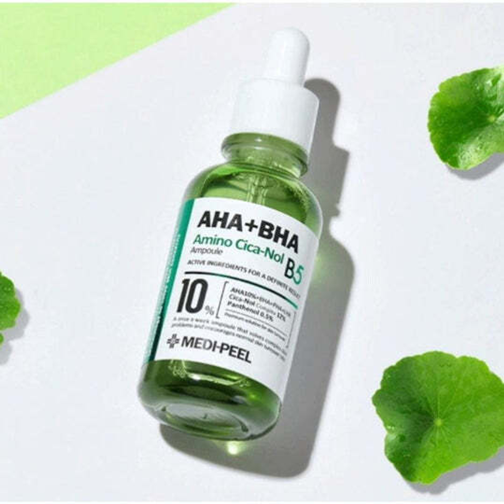 Отшелушивающая ампула с кислотами и центеллой Medi-Peel AHA BHA Amino Cica-Nol B5 Ampoule