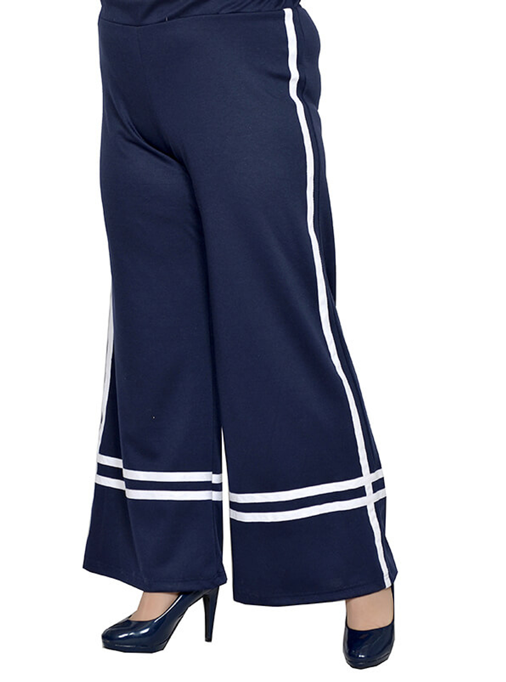 Брюки клёш Белая полоса