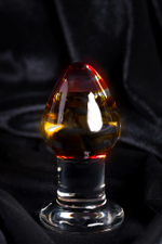 Анальная втулка Sexus Glass, стекло, прозрачная, 9 см, Ø 4 см