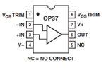 OP37, Малошумящий, прецизионный, быстродействующий операционный усилитель, [DIP-8]