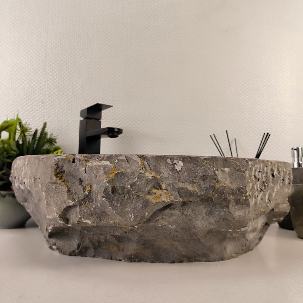 Раковина из мрамора Erozy Grey EM-65524 52*42*15 0887