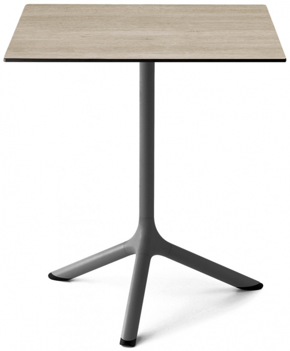 Стол ламинированный обеденный Scab Design Tripe, антрацит, состаренный дуб тортора