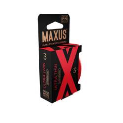 Презервативы MAXUS Ultra Thin №3 с железным кейсом, ультратонкие X-Edition, 3 шт