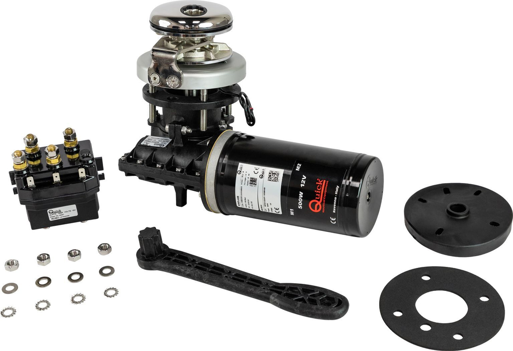 Лебедка якорная Quick Rider R1 512, 12В, цепь 6мм