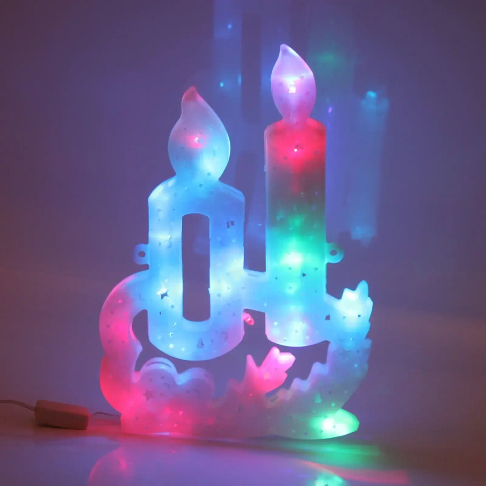 Фигура светодиодная 30 см,»Свечи» мультицвет
