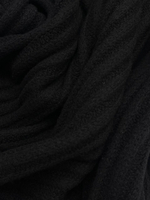 Трикотаж шерстяной Ermenegildo Zegna черный в фактурную полоску