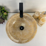 Раковина из оникса Bowl Yellow BO-64251 40*40*15 0196