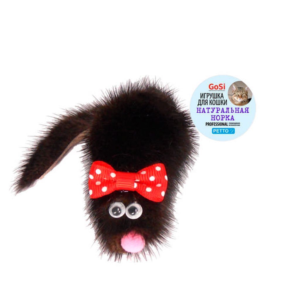Игрушка Мышь норка M МИККИ GoSi этикетка кружок, sh-07226