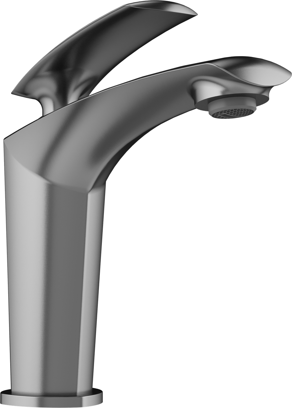 Смеситель для раковины STWORKI Гётеборг S03010GB + донный клапан SW-001GB вороненая сталь