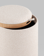 Пуф-столик с ящиком Хюгге S букле бежевый