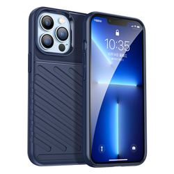 Противоударный чехол темно-синего цвета на смартфон iPhone 13 Pro, серия Onyx от Caseport