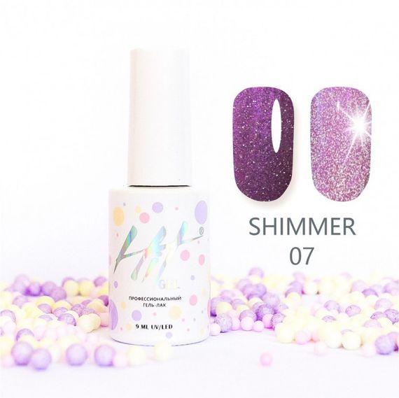 Гель-лак ТМ &quot;HIT gel&quot; №07 Shimmer, 9 мл