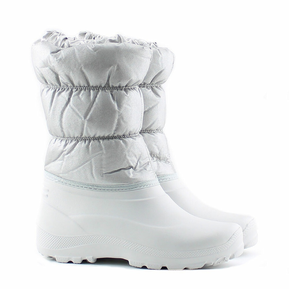 Сапоги женские из ЭВА с комбинированным верхом -20, Д426 (жемчужный, 37-38)