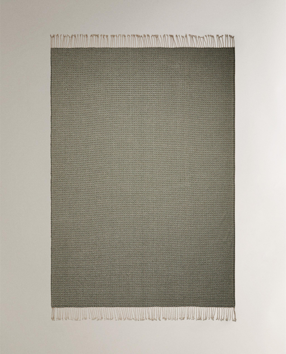 Zara Home плед из полиэстера, зелёный, 140x190 см