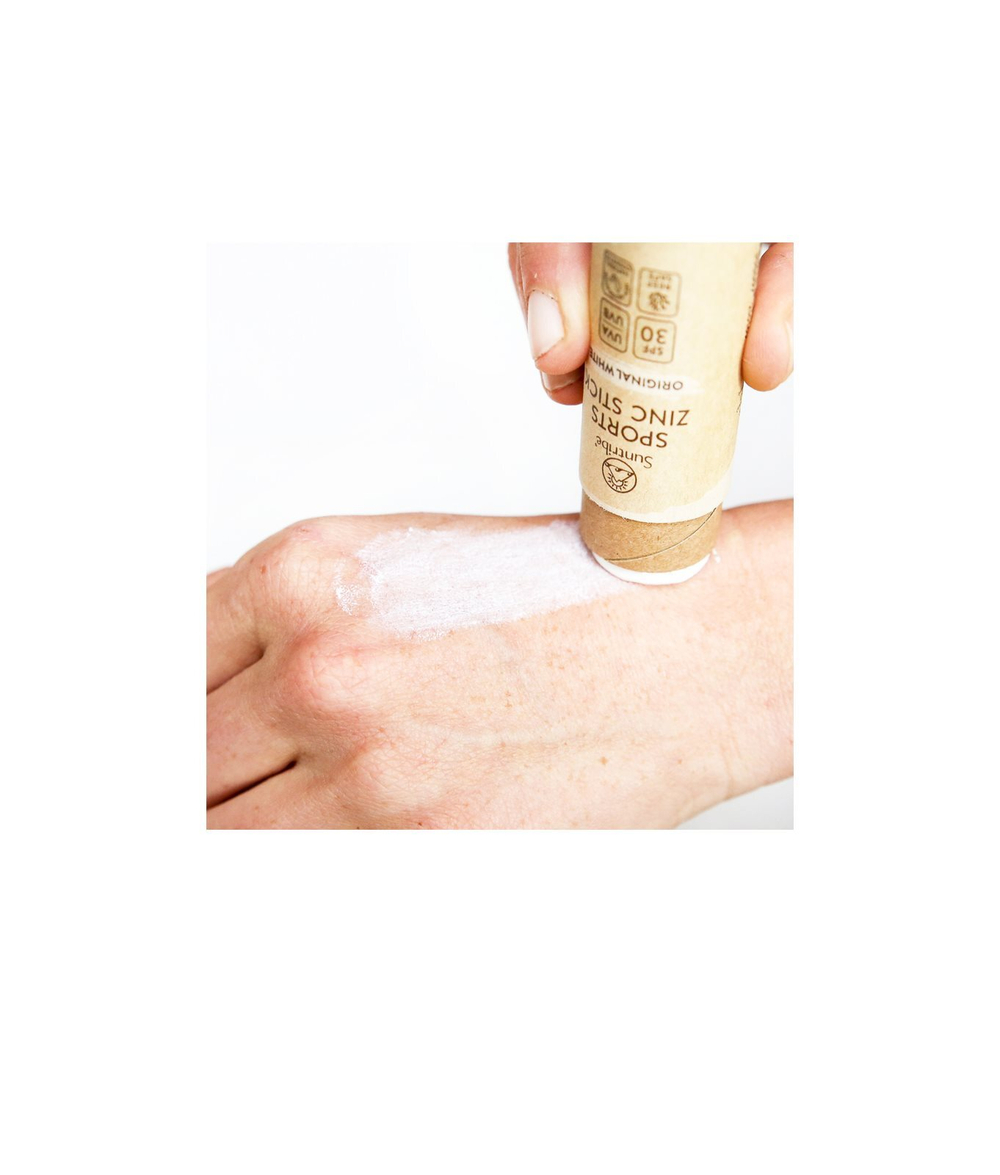 Suntribe Sports Zinc Stick - минеральный защитный стик для чувствительных зон SPF 30 /  Original White 30  g  / GTIN 7350097210169