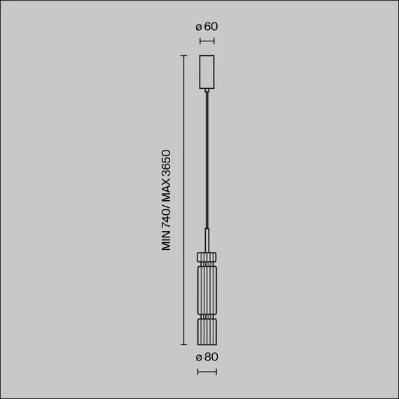 Подвесной светильник Ордо / Ordo 3000К 8Вт Maytoni mod272pl-l12ch3k1