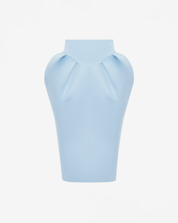 Юбка миди из атласа