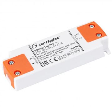 Блок питания для светодиодной ленты 15W 12V 1.25A IP20 029276 ARV-SN12015-FLAT-B Arlight